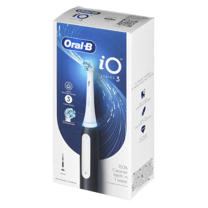 Braun Oral-B iO3 Matt Black electric toothbrush - Tooth brushesAGD-SDZ<<<Home Appliance