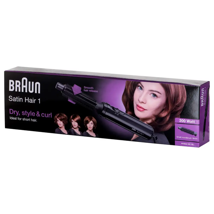 Braun Satin Hair 1 AS 110 Hot air brush 200 W 2 m - Hair curlers and dryersAGD-SLO<<<Home Appliance