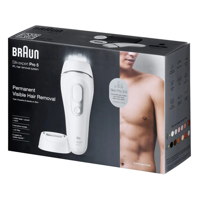 Braun Silk-expert Pro PL5145 Intense pulsed light (IPL) White - DepilatoriesAGD-DEP<<<Home Appliance