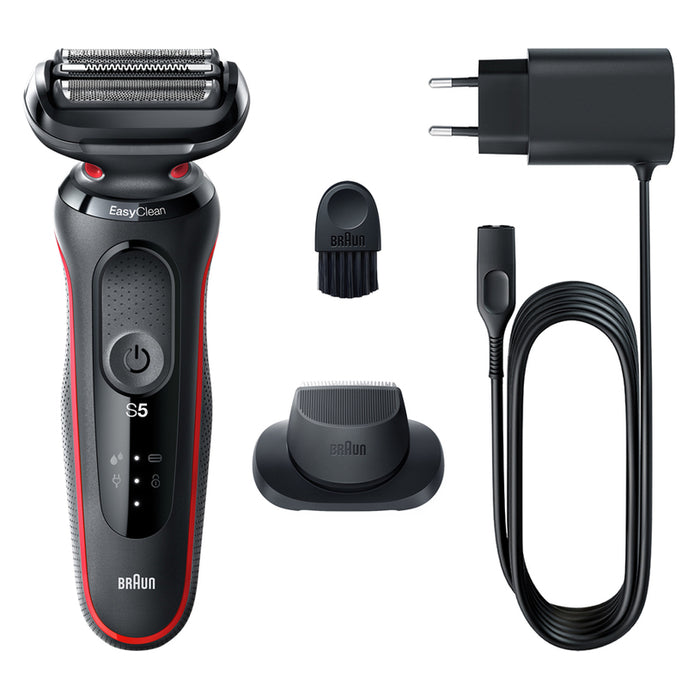Shaver BRAUN WET & DRY 51-R1200S RED WATER RESISTANCE