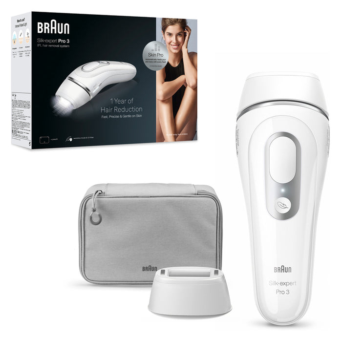 Photo epilator BRAUN SILK EXPERT PRO 3 PL3020 NUMBER OF IMPULSES 300000, WHITE