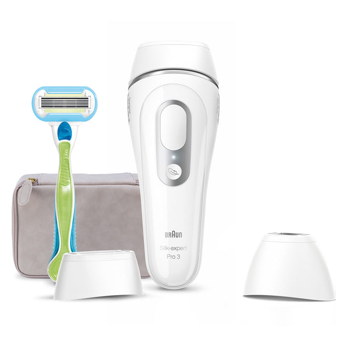 Photoepilator BRAUN SILK EXPERT PRO 3 PL3132 BATTERY OPERATED, NUMBER OF IMPULSES 300000, WHITE