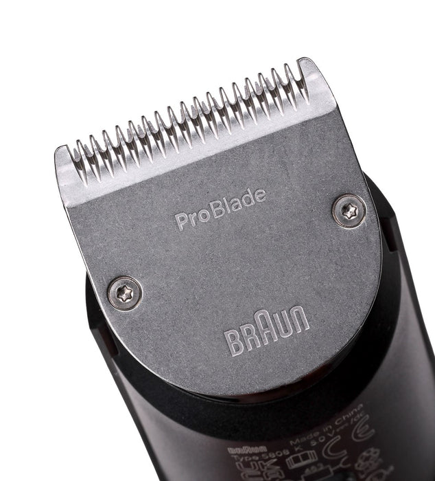 Braun BeardTrimmer 9 80789785 beard trimmer AC/Battery 20 2 cm Wet & Dry Grey