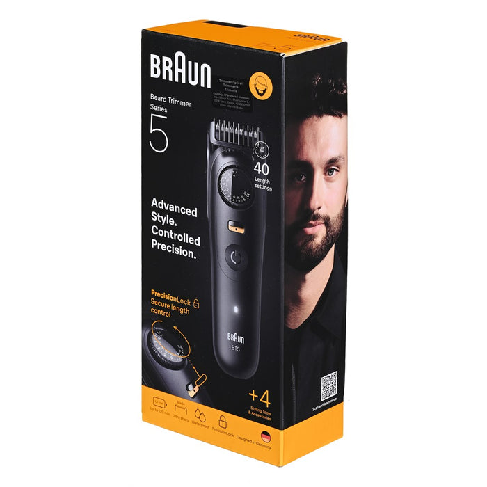 Braun BeardTrimmer 9 BT5520 beard trimmer Battery 40 2 cm Wet & Dry Black
