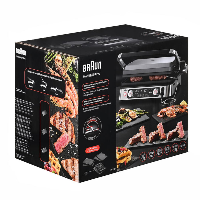 Grill BRAUN MultiGrill 9 Pro CG 9167, 2200 W, Black/Stainless steel