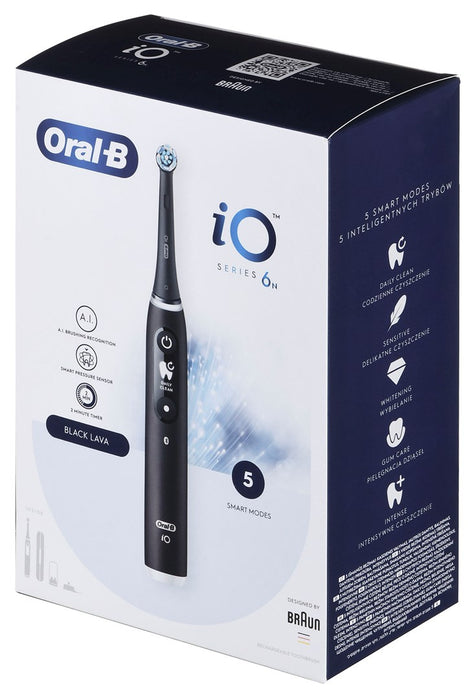 BRAUN ORAL-B ELECTRIC TOOL IO 6N BLACK ONYX black