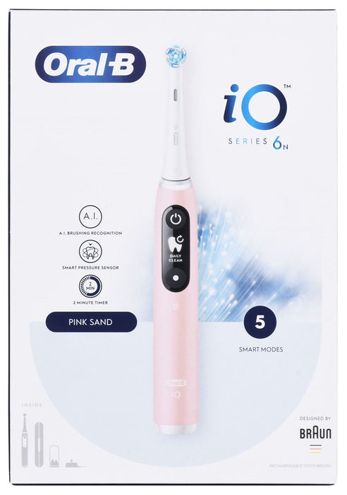Oral-B iO6 Pink electric toothbrush