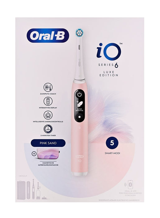 Oral-B iO Series 6 Pink Sand Luxe Edition electric toothbrush