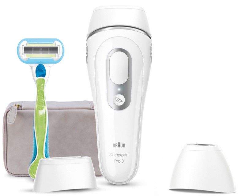 Photoepilator BRAUN SILK EXPERT PRO 3 PL3132 BATTERY OPERATED, NUMBER OF IMPULSES 300000, WHITE