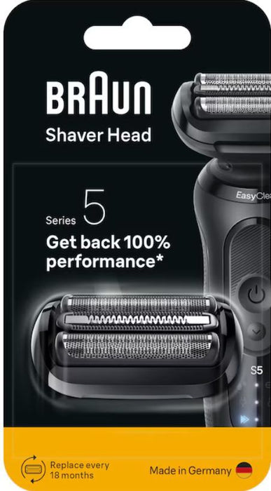 BRAUN Series 5 black electric shaver replacement head, 54B