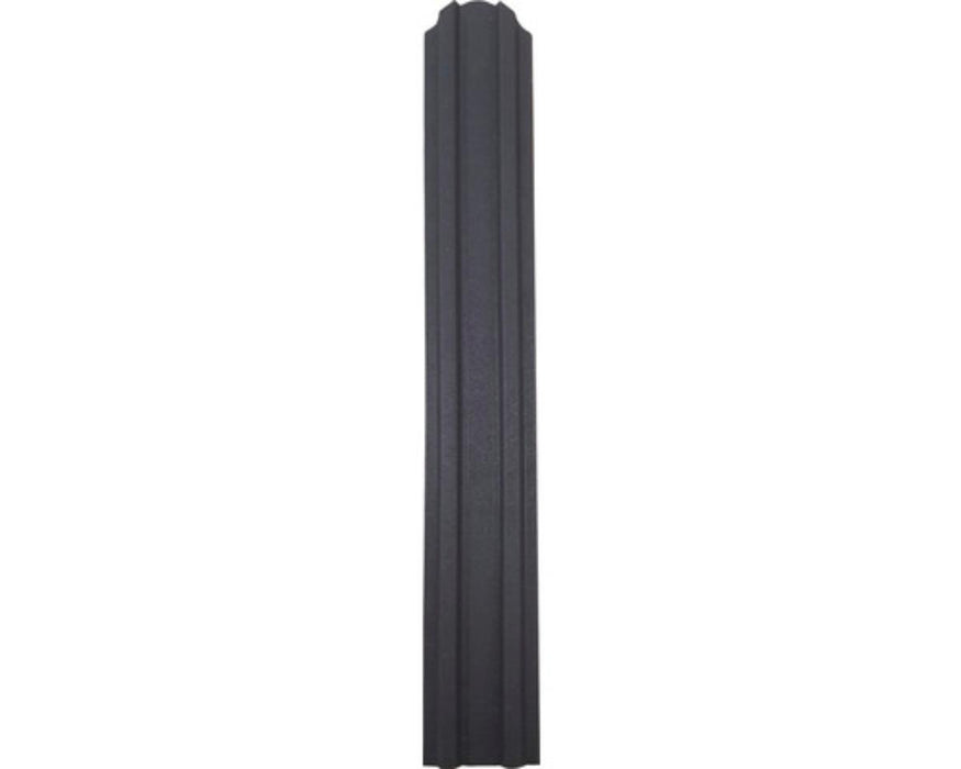 METAL FENCE LAMELL GRAY MAT 125X9CM