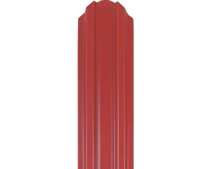 METAL FENCE LAMELL RED GLOSSY 125X9