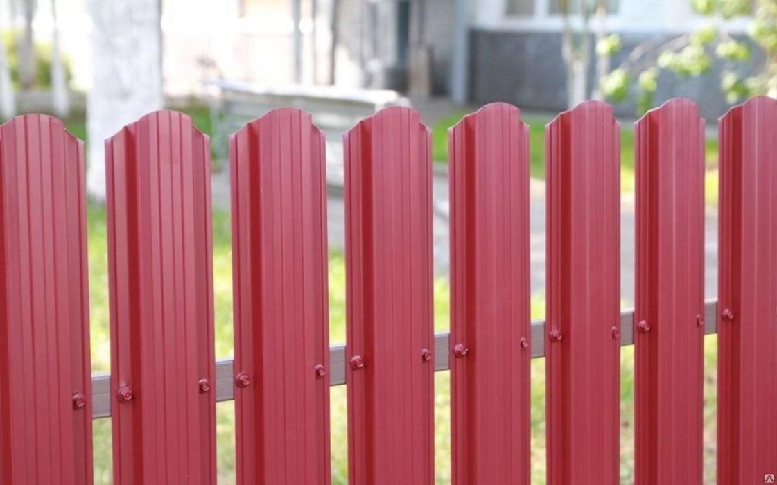 METAL FENCE LAMELL RED GLOSSY 150X9