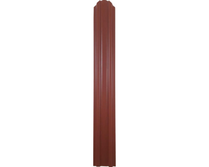 METAL FENCE LAMELL BROWN GLOSS 200X9