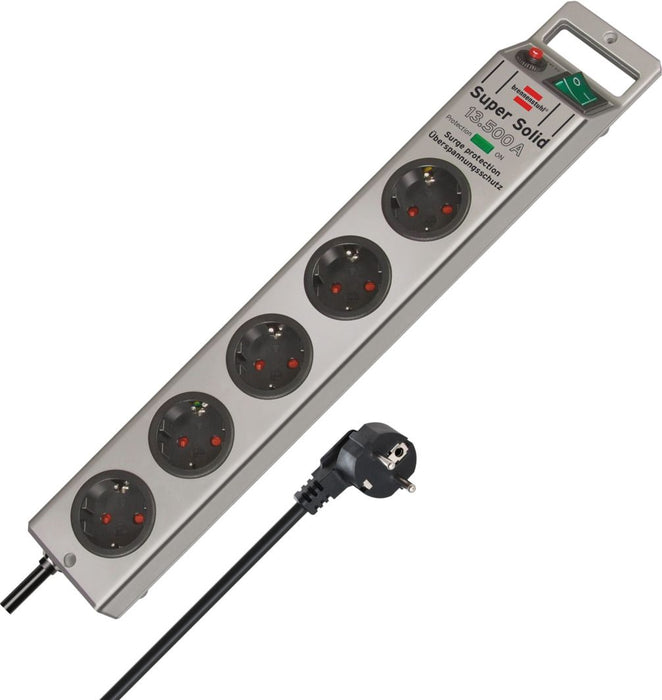 Power Socket - 5 sockets with Switch Brennenstuhl Super-Solid 3600 W (2,5 m)