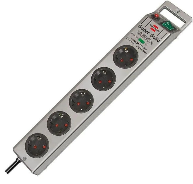 Power Socket - 5 sockets with Switch Brennenstuhl Super-Solid 3600 W (2,5 m)