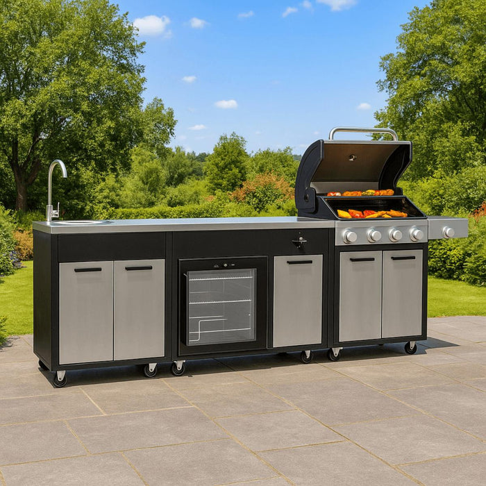 GARDEN KITCHEN WITH BRENNER GAS BARBECUE