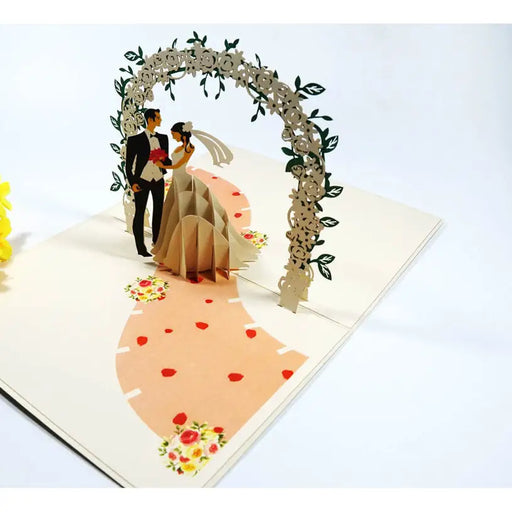 BRIDE AND GROOM POP-UP CARD ’BRIDE AND GROOM’ KIRIORI 10737 - Парти артикули<<<Декорации<<<Мебели и интериор<<<Praktiker