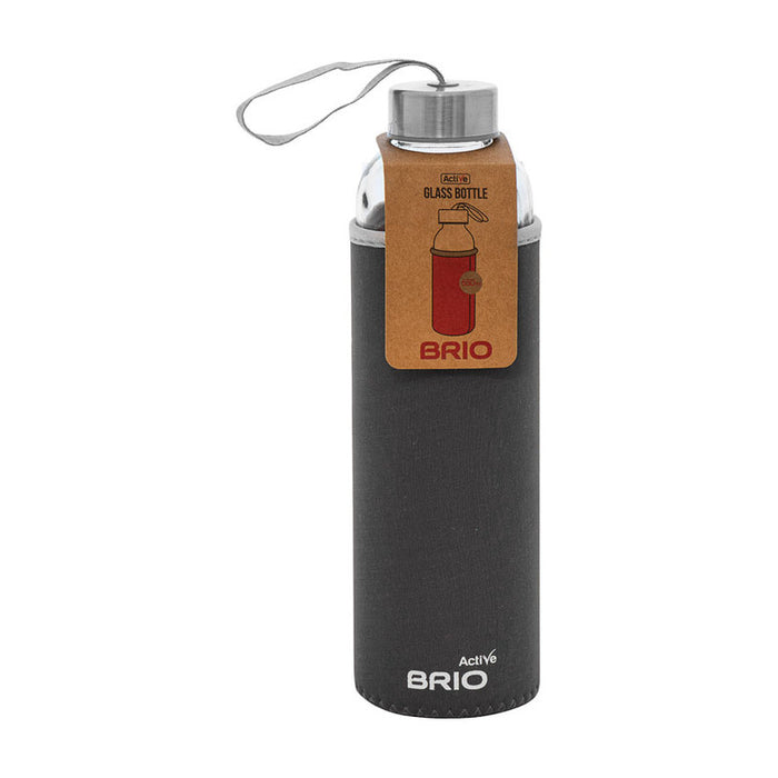 GLASS BOTTLE WITH THERMAL COVER 600 ML BRIO