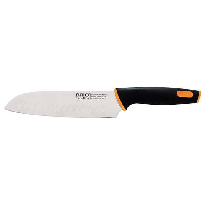 KNIFE SET WITH MAGNETIC HOLDER 6 PIECES BRIO METALLICA
