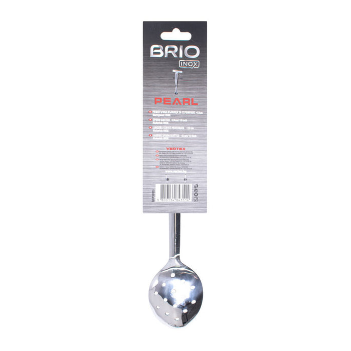 SERVING SPOON GRATE 33 CM BRIO INOX PEARL
