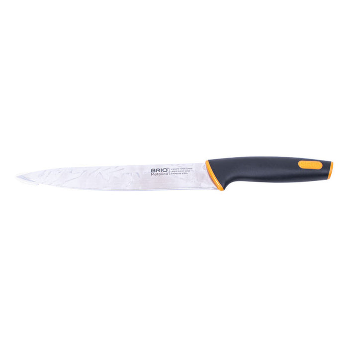 KNIFE SET WITH ACACIA BOARD 6 PIECES BRIO METALICA