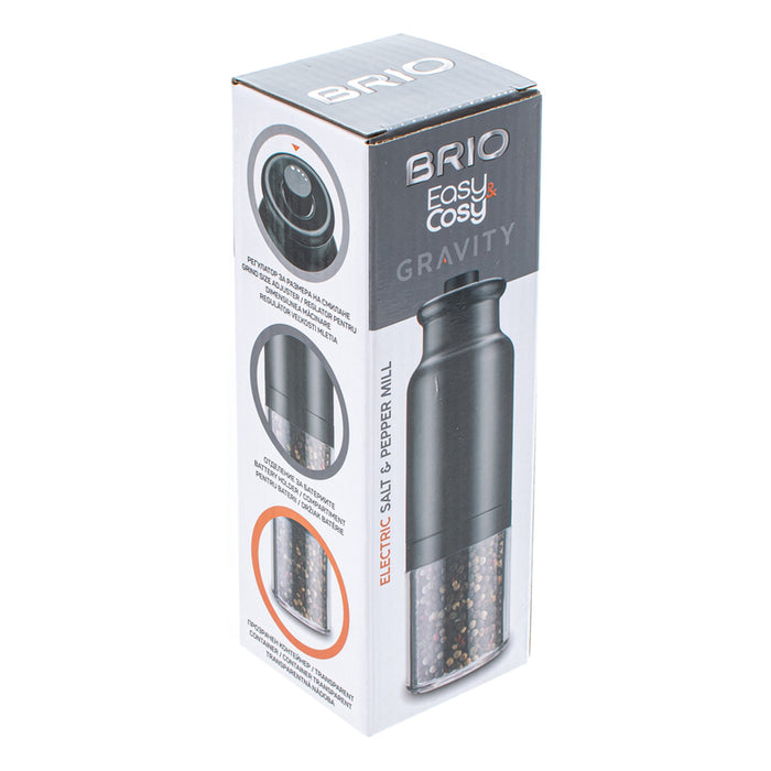 BRIO EASY COZY GRAVITY SALT AND PEPPER GRINDER