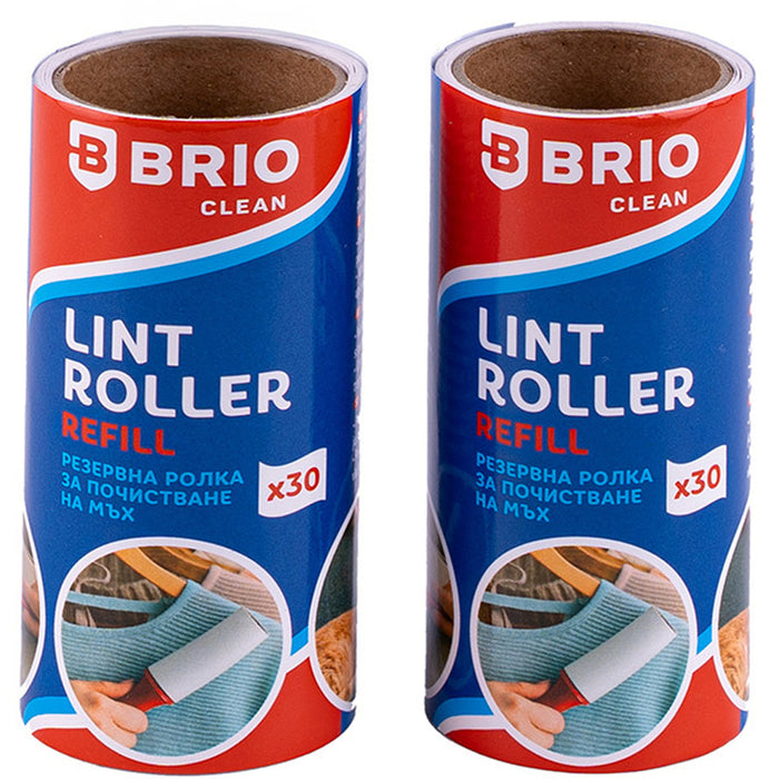 SPARE ROLLS FOR CLOTHES CLEANING 2 X 30 BRIO