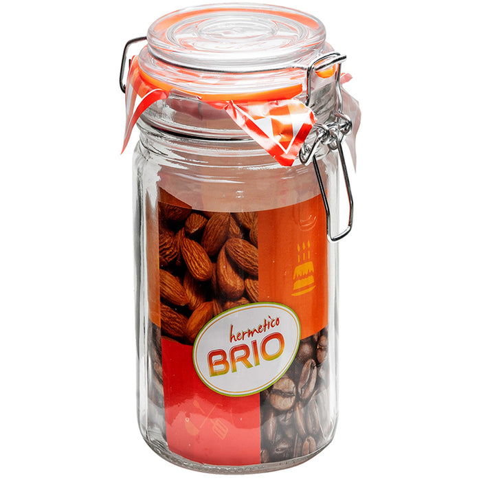HERMETIC GLASS JAR 1.1 L BRIO