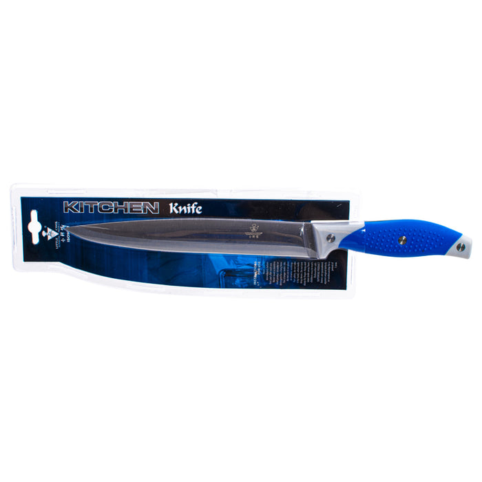 KITCHEN KNIFE WITH RUBBER HANDLE, 20CM BRIO