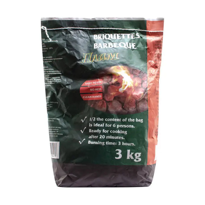 BRIQUETTES FOR BARBECUE 3KG PLAM - Оборудване барбекю<<<Барбекю<<<Градина<<<Praktiker