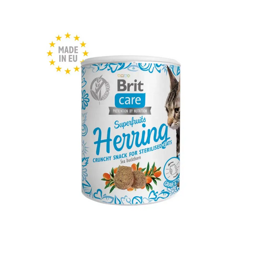 BRIT Care Cat Snack Superfruits Herring - cat treat - 100 g - DelicaciesDLK-PRZ<<<For the catDLK<<<ActionPL