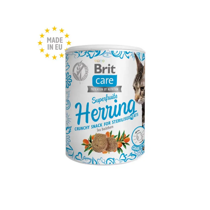 BRIT Care Cat Snack Superfruits Herring - cat treat - 100 g - DelicaciesDLK-PRZ<<<For the catDLK<<<ActionPL