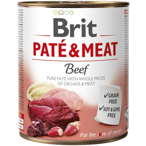 BRIT Paté & Meat with Beef - wet dog food - 800g - Wet foodDLP-KAM<<<For the dogDLP<<<ActionPL