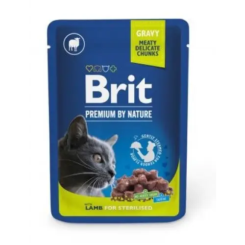 BRIT Premium by Nature Lamb for Sterilized - wet cat food - 100 g - Wet foodDLK-KAM<<<For the catDLK<<<ActionPL
