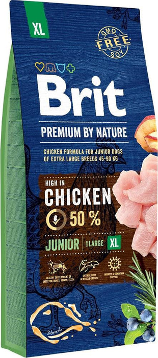 BRIT Premium by Nature Junior XL Chicken - dry dog food - 15 kg