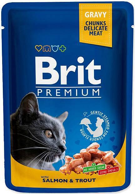 BRIT Cat Pouches Family Plate - wet cat food - 12 x 100g