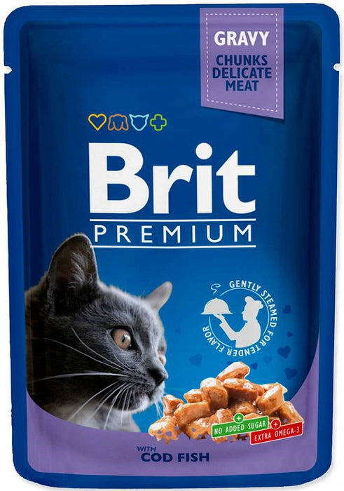 BRIT Cat Pouches Family Plate - wet cat food - 12 x 100g