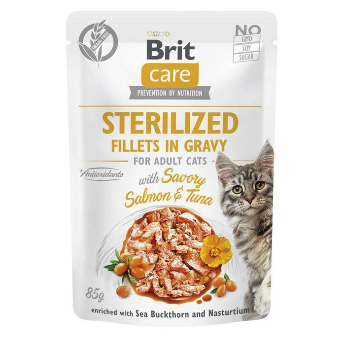 Cat food Brit Sterilized Salmon Tuna 85 g