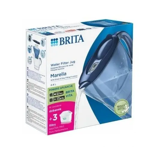 Brita Marella + 3 Maxtra Pro PP filter jug (2.4 l; blue) - Filter jugsAGD-DZF<<<Home Appliance - ProductsAGD<<<ActionPL