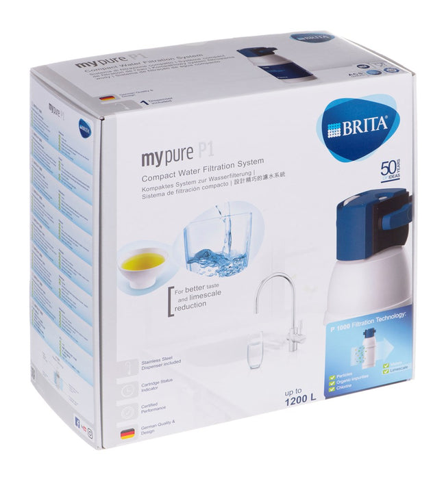 Brita mypure P1 Under-sink water filter Blue, White