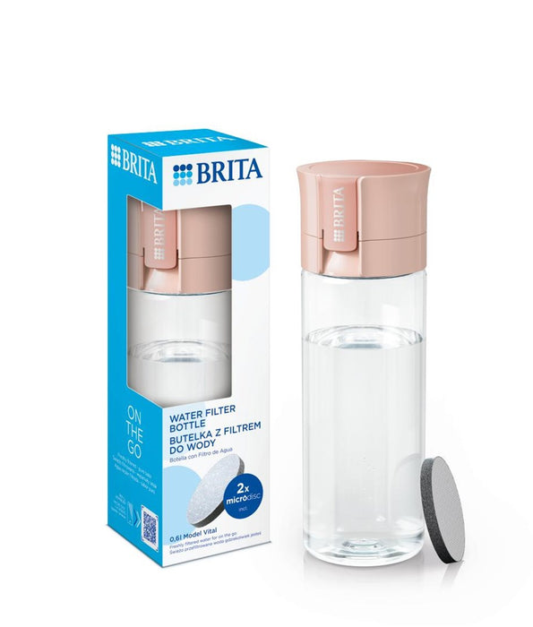 Brita Vital peach 2-disc filter bottle
