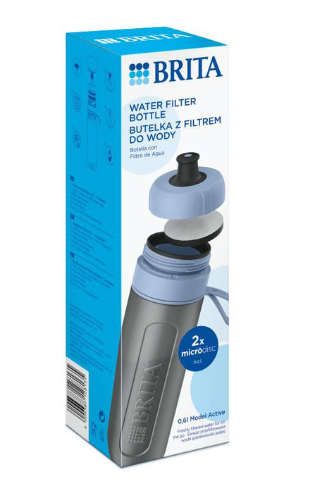 Brita Active blue 2-disc filter bottle