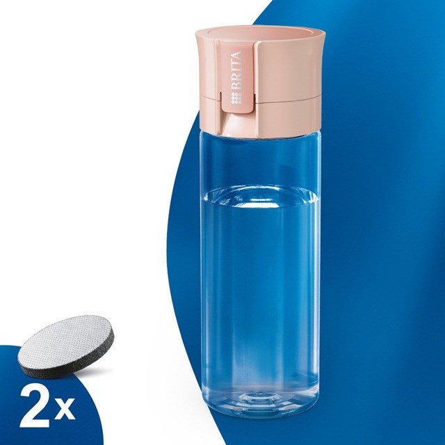 Brita Vital Filtering bottle 0.6 l Pastel peach