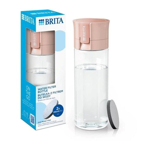 Brita Vital Filtering bottle 0.6 l Pastel peach