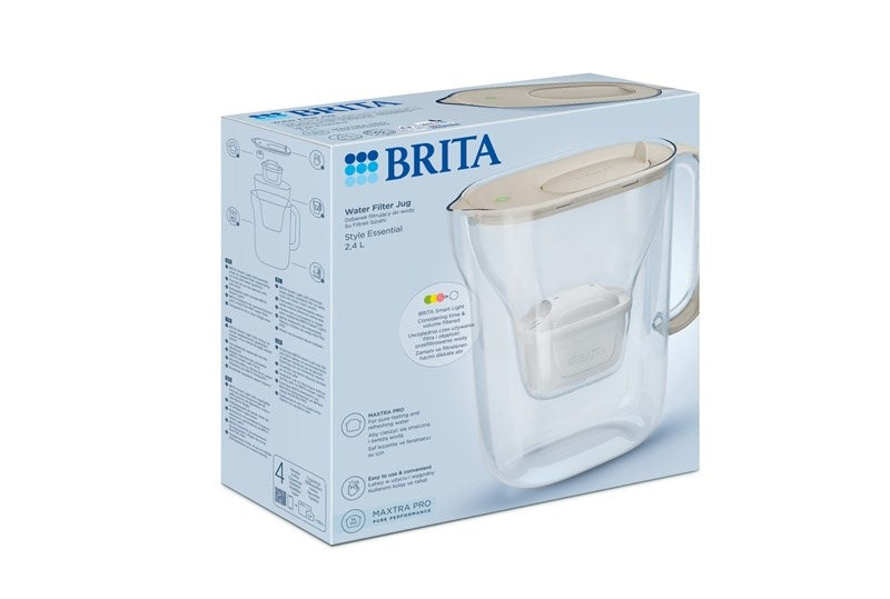 Brita Style Essential+1 Maxtra Pro PP filter jug (sand)