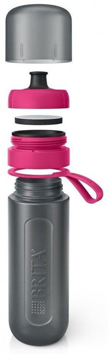 BRITA filtering water bottle - Fill&Go Active, 0.6 l, pink