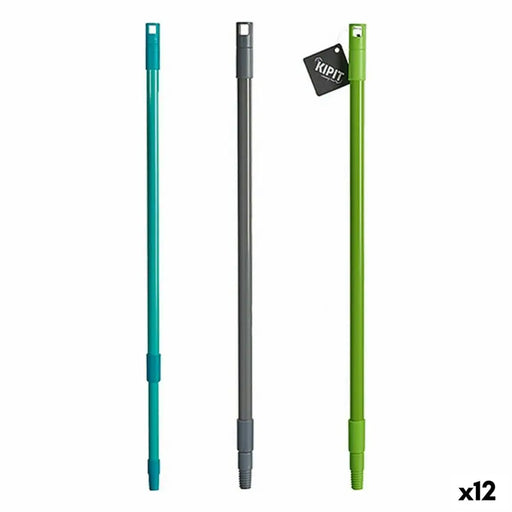 Broom handle Kipit Metal Plastic 120 cm 2,5 x 69 x 2,5 cm Extendable (12 Units) - Почистване Прахосмукачки И