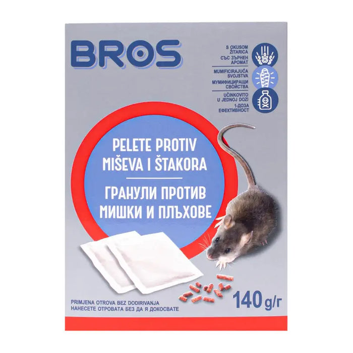 BROS BS-1632 MICE & RAT GRANULES - Защита от гризачи<<<Защита от вредители<<<Градина<<<Praktiker
