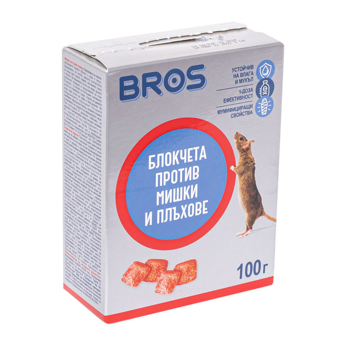BLOCKS AGAINST MICE AND RATS 100 GR BROS